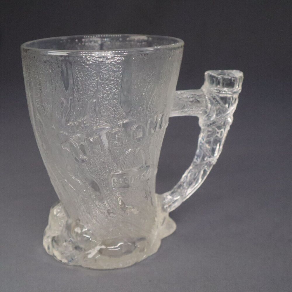 Collectors Mug Flintstone RocDonalds Glass 1993 made in France